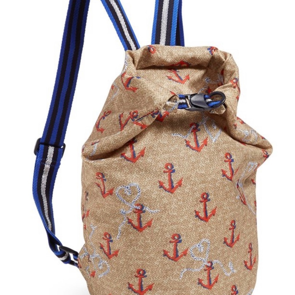 NWT VERA BRADLEY AHOY BEACH SACK BACKPACK BAG WATERPROOF